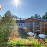 Garten und Aussenansicht Hotel Jäger von Fall